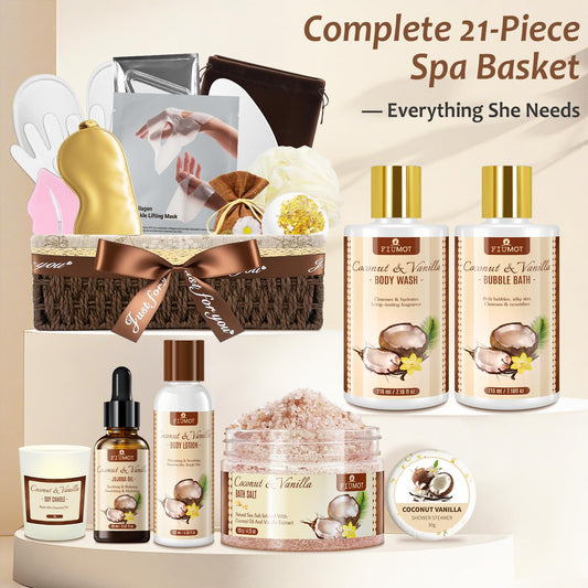 Bath and Body Gift Basket Set (21 Pcs)