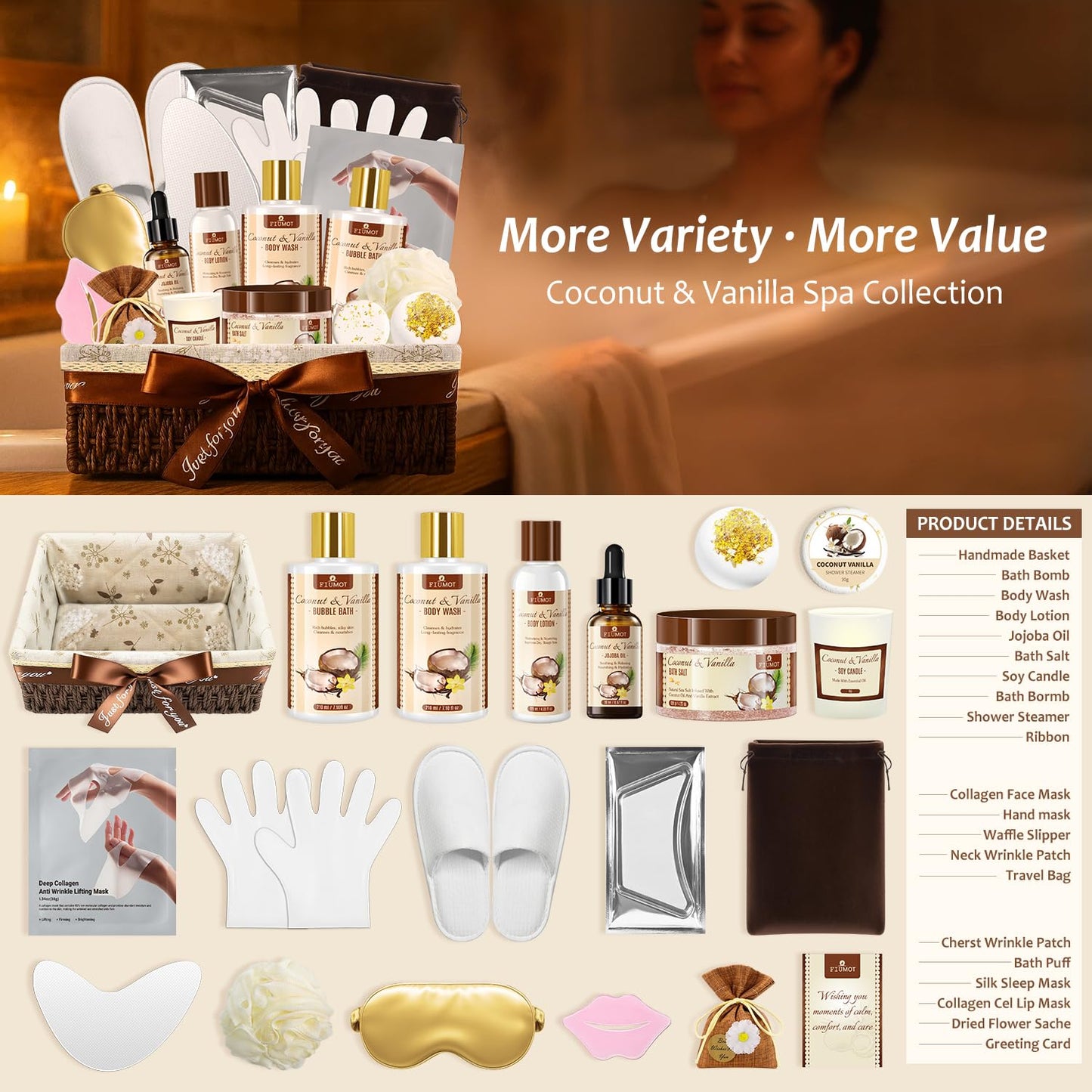 Bath and Body Gift Basket Set (21 Pcs)